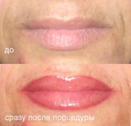 Примеры татуажа губ