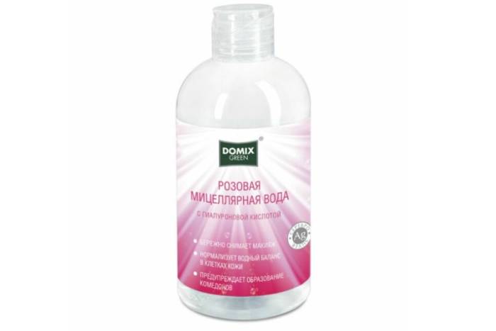 Розовая мицеллярная вода Domix Green