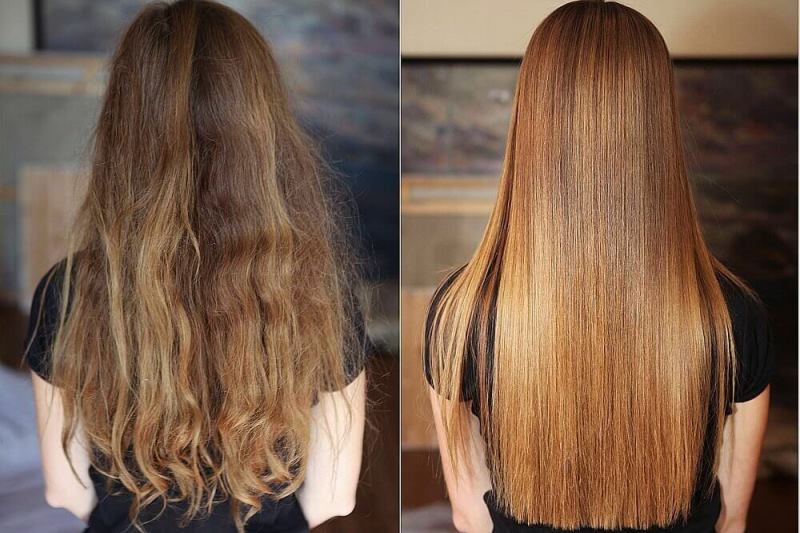 Ламинирование волос: фото до и после