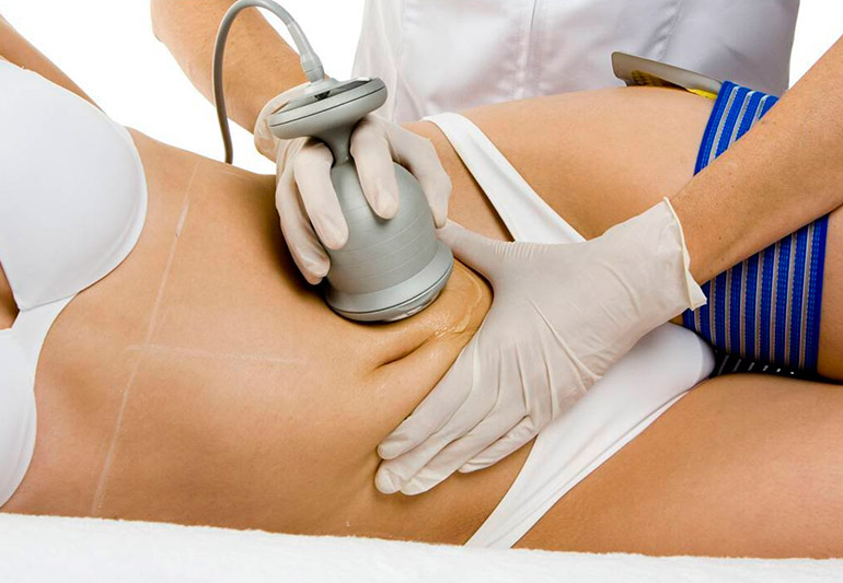 ультразвуком живот обрабатывают