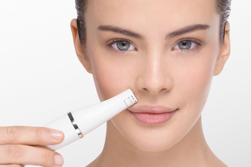 Удаление волос на лице эпилятором