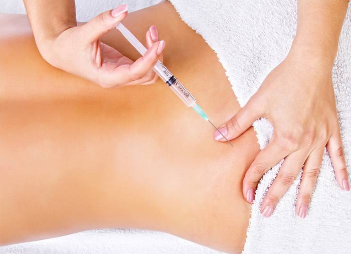 укол в бока