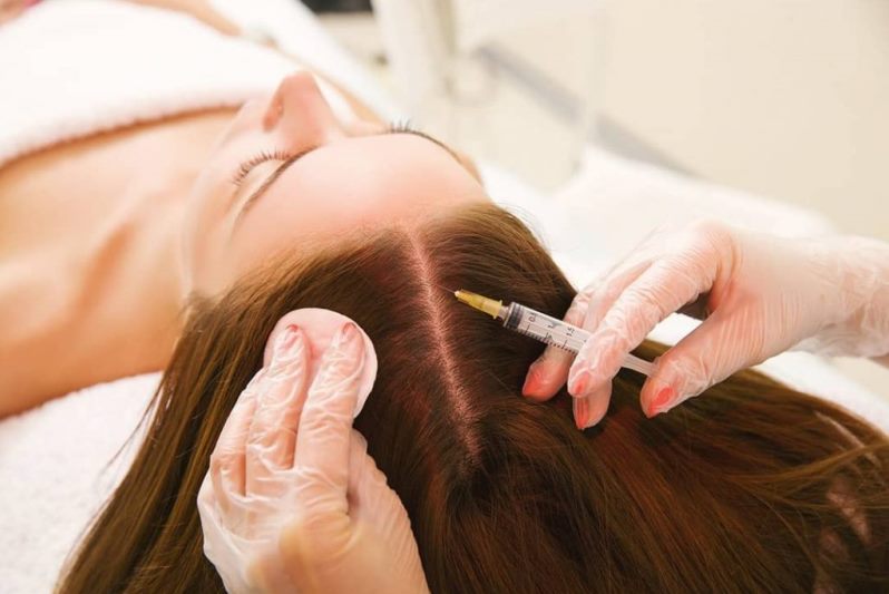 Мезотерапия для волос в салоне