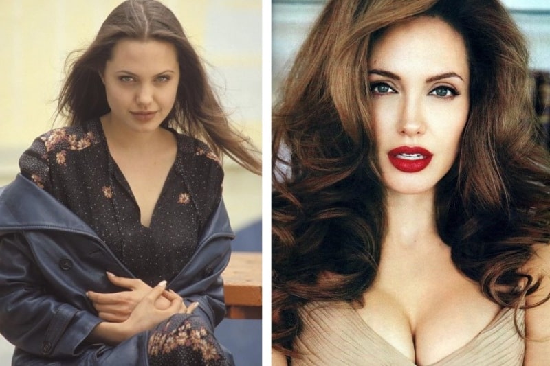 Анджелина Джоли до и после пластики