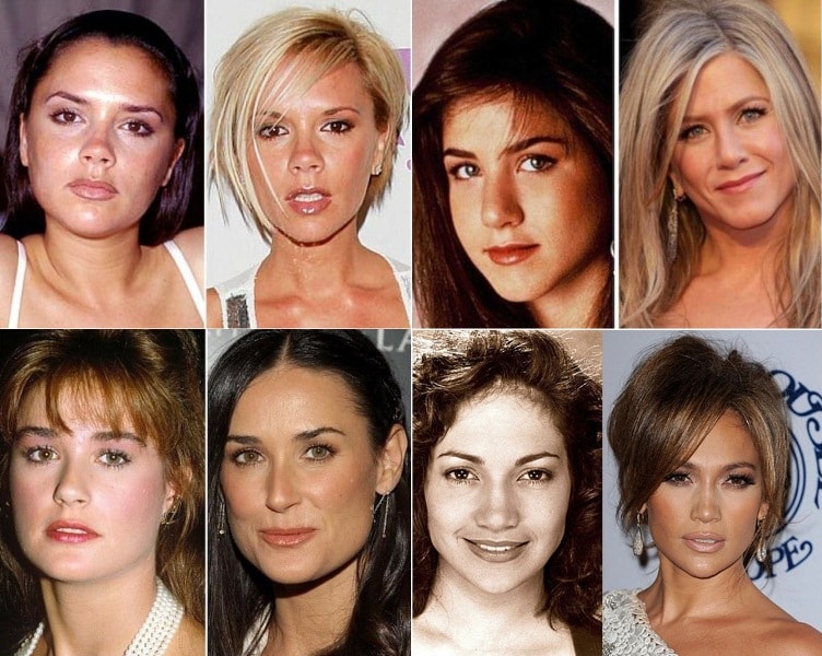 комки биша Виктория Бекхэм, Дженнифер Анистон, Деми Мур, Дженнифер Лопес.