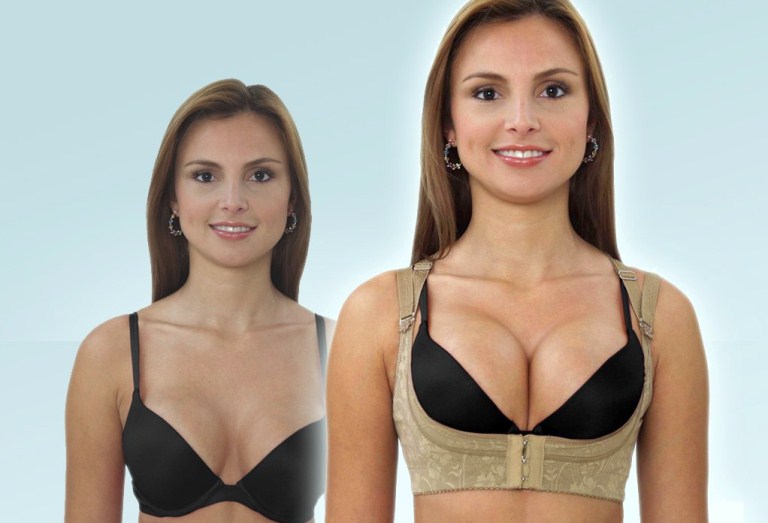 как увеличить грудь без операции